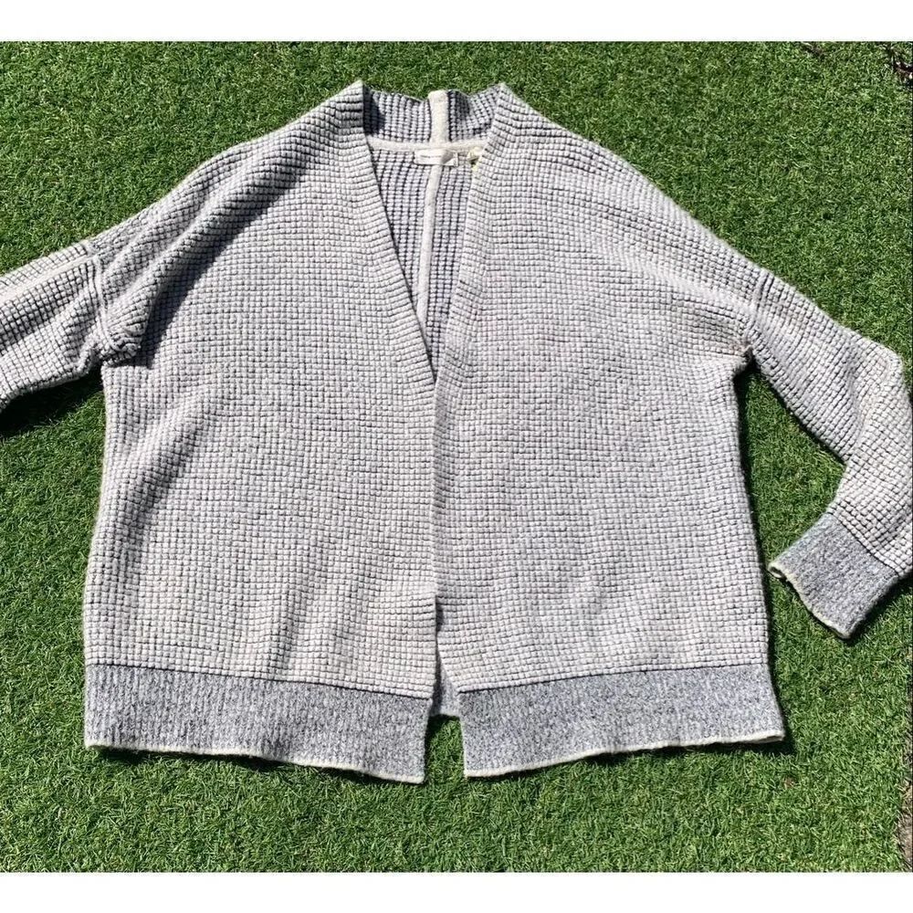 Sleeping On Snow Wool Alpaca Cocoon Hygge ANTHROPOLOGIE Open Cardigan SWEATER sz